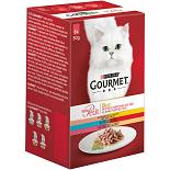 Gourmet kattenvoer Mon Petit Duo vis en vlees 6 x 50 gr