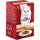 Gourmet kattenvoer Mon Petit Duo vlees 6 x 50 gr