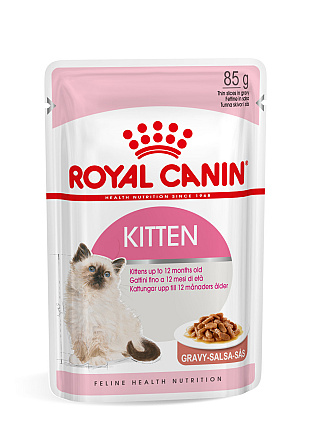 Royal Canin kattenvoer Kitten in Gravy <br>12 x 85 gr