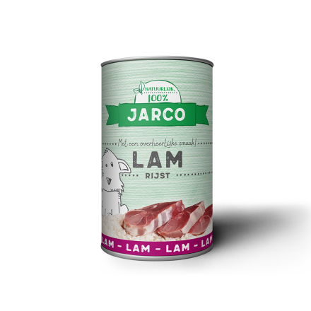 Jarco Hondenvoer Lam/Rijst 400 gr