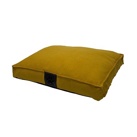 Overseas Petlife Hondenkussen Canvas N-stitch Ochre