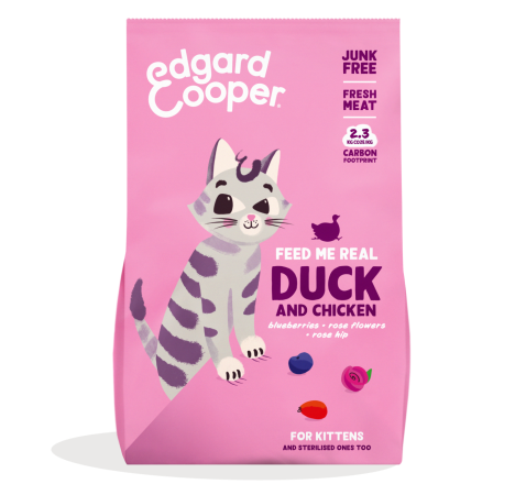 Edgard & Cooper kattenvoer Kitten Eend en Kip 2 kg