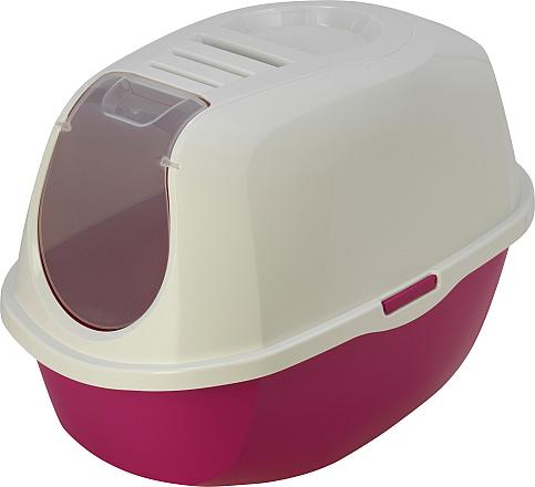 Moderna kattenbak Smart Cat hot pink/wit