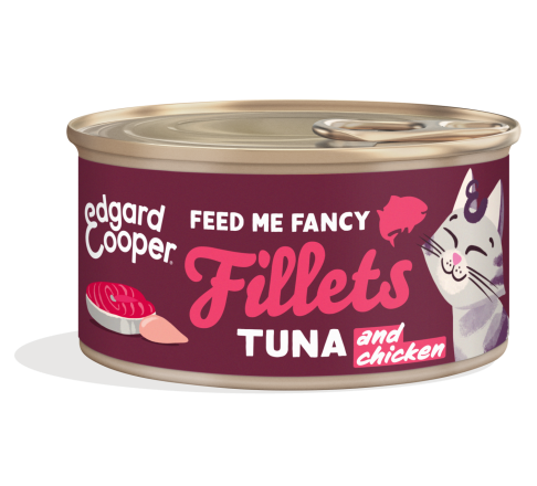 Edgard & Cooper kattenvoer Tonijn en Kip Filets 70 gr