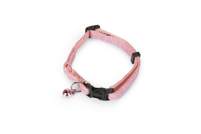 Beeztees Kattenhalsband Glitter Roze